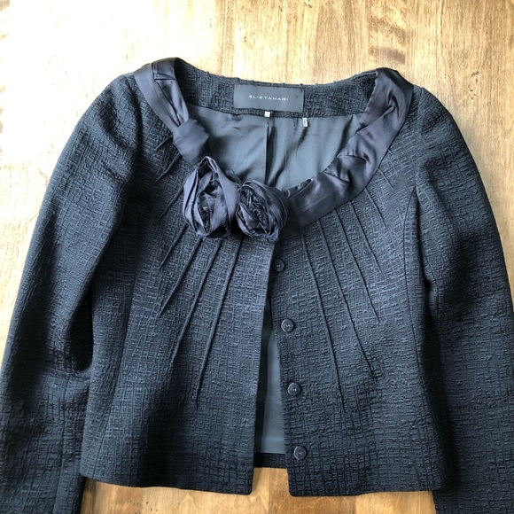 Ellie Tahari black jacket xs - Picture 3 of 4